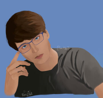 Fully rendered portrait